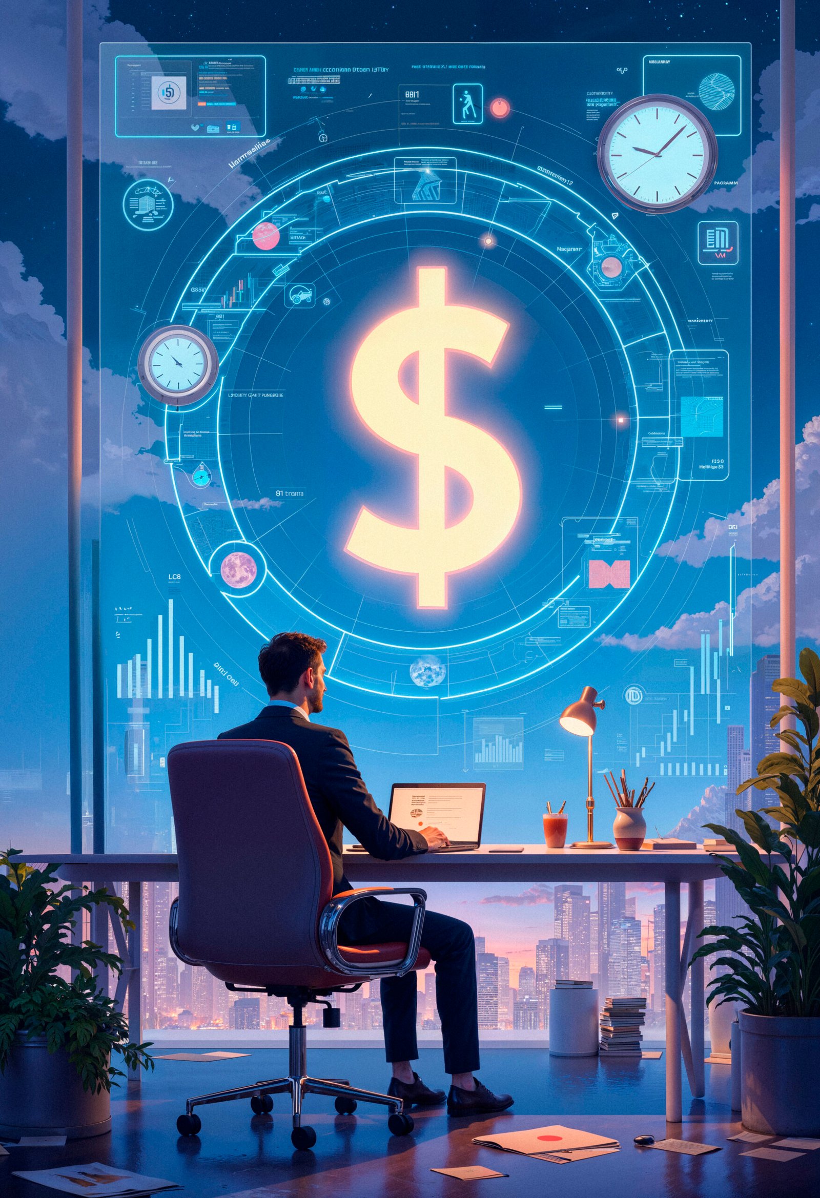 businessman-analyzing-financial-data-with-futuristic-interface